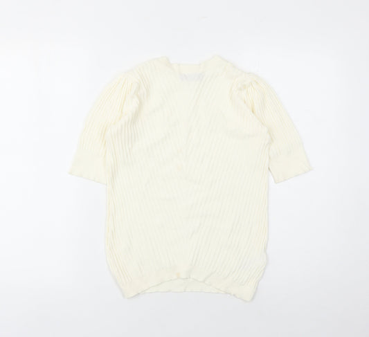 Womens UK Size 10 Marks and Spencer Ivory Pullover Jumper