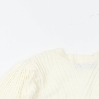 Womens UK Size 10 Marks and Spencer Ivory Pullover Jumper