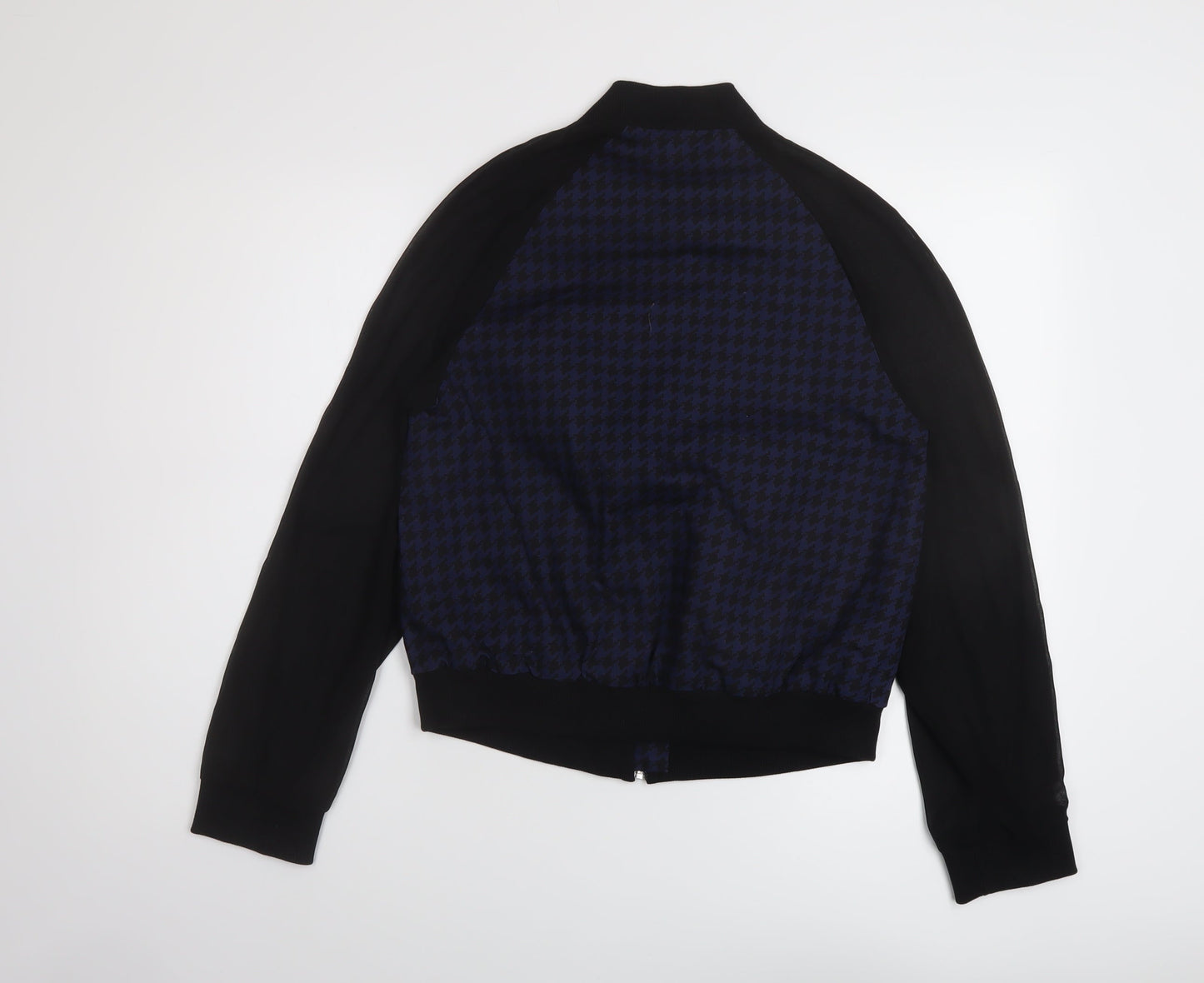 Womens UK Size 6 H&M Black Bomber Jacket