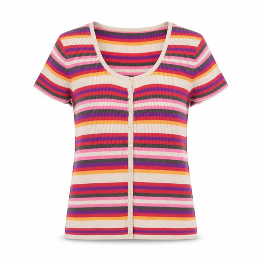 Womens UK Size 2XL M&Co Multicoloured Cardigan Jumper