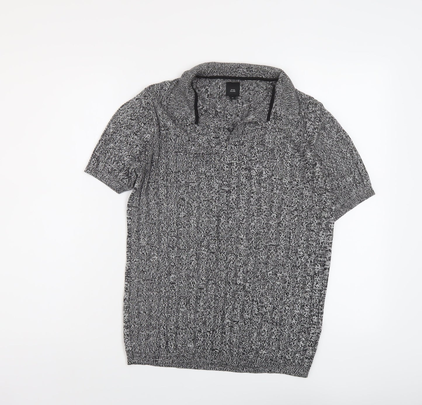 Womens UK Size M River Island Grey Pullover Jumper