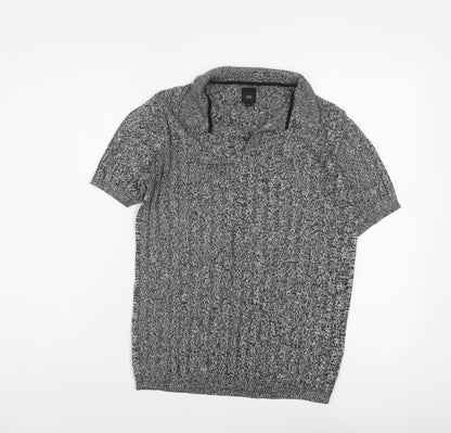 Womens UK Size M River Island Grey Pullover Jumper