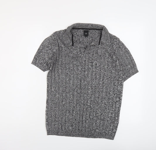 Womens UK Size M River Island Grey Pullover Jumper