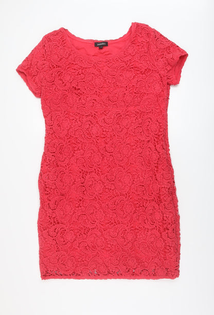 Pomodoro Womens Pink Cotton A-Line Size 18 Round Neck Pullover