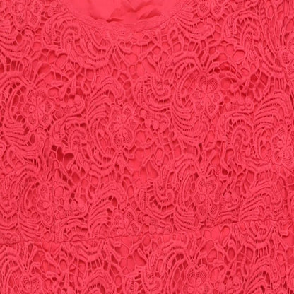 Pomodoro Womens Pink Cotton A-Line Size 18 Round Neck Pullover