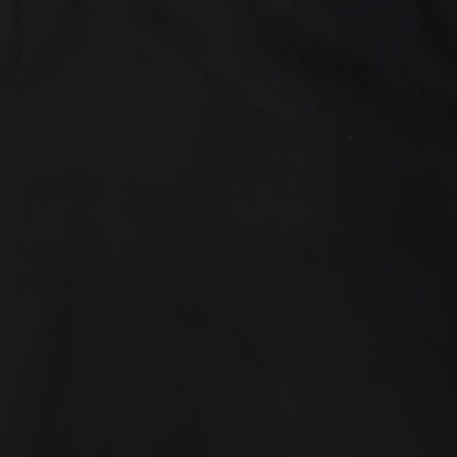 Marks and Spencer Womens Black Polyester A-Line Size 12 V-Neck Pullover