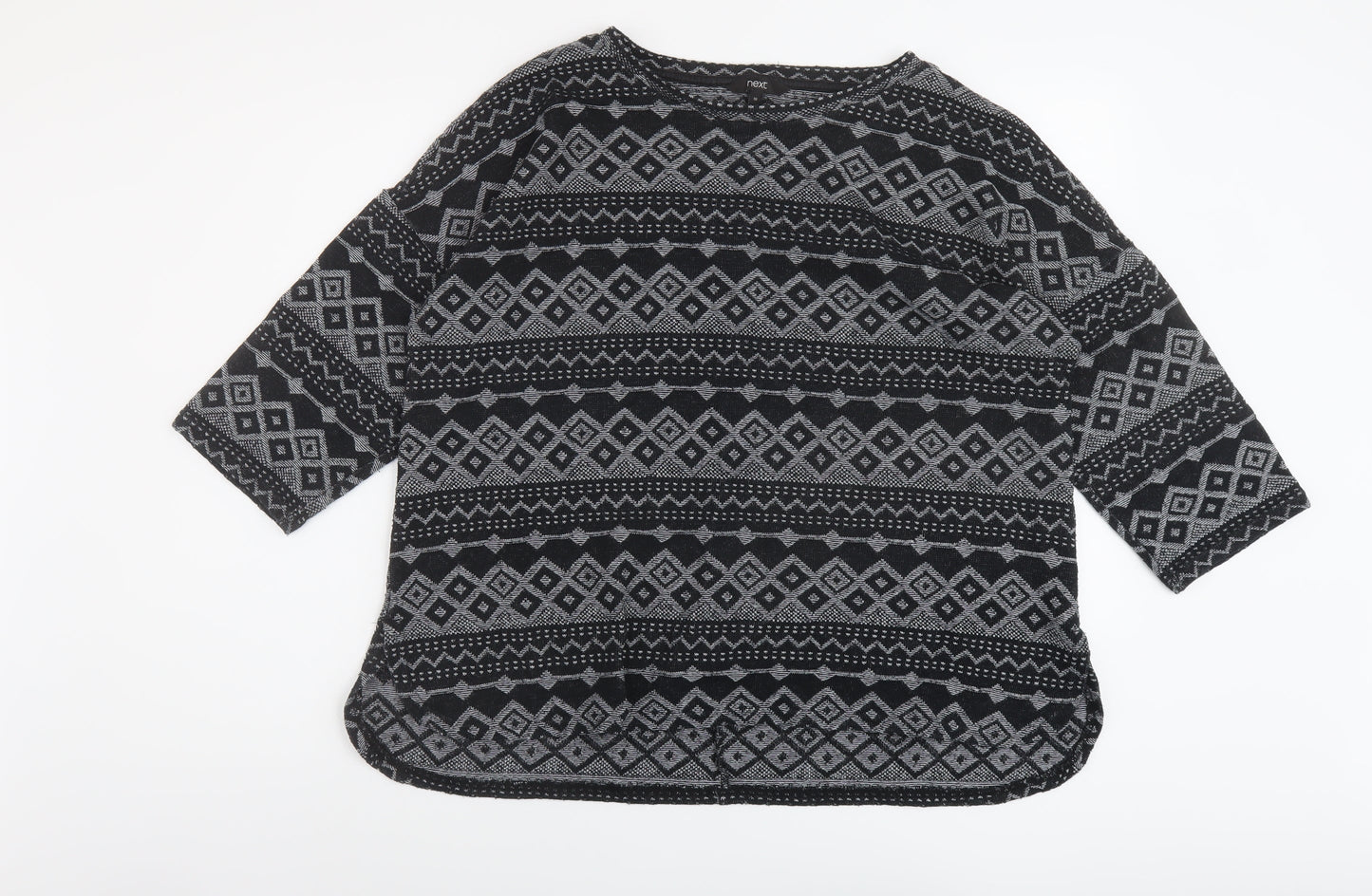 Womens UK Size 18 NEXT Black Basic Blouse