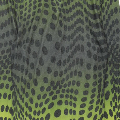 Nasty Gal Womens Green Polka Dot Polyester Bodycon Size 6 V-Neck Button