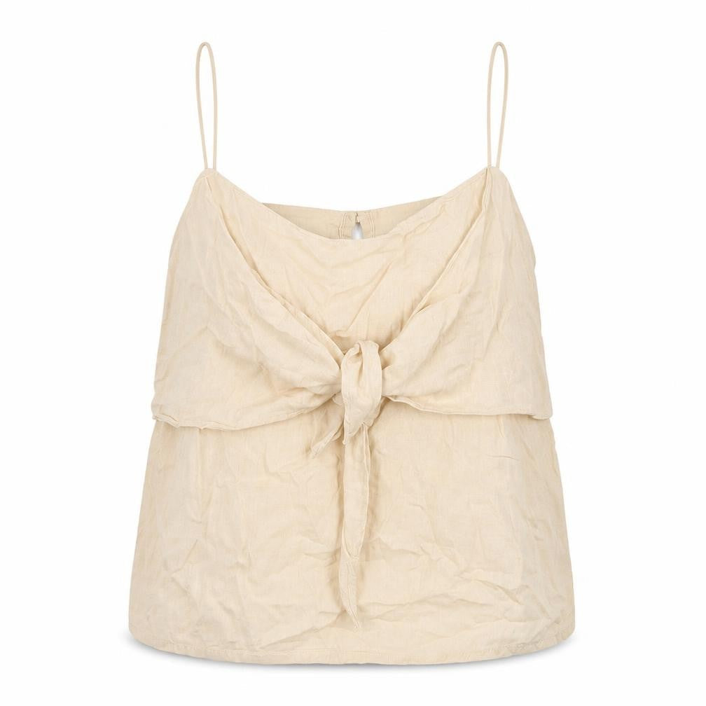 Womens UK Size 12 ASOS Beige Basic Tank