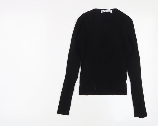 Womens UK Size M Marks and Spencer Black Pullover Jumper
