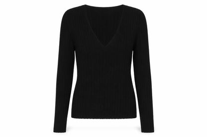 Womens UK Size M Marks and Spencer Black Pullover Jumper