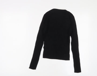 Womens UK Size M Marks and Spencer Black Pullover Jumper