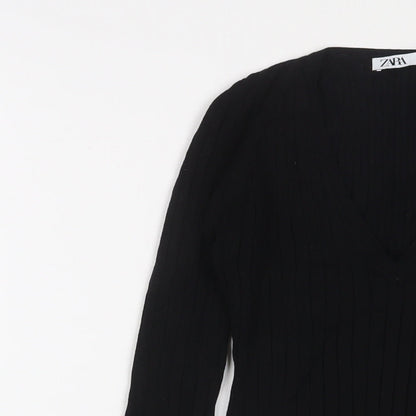 Womens UK Size M Marks and Spencer Black Pullover Jumper