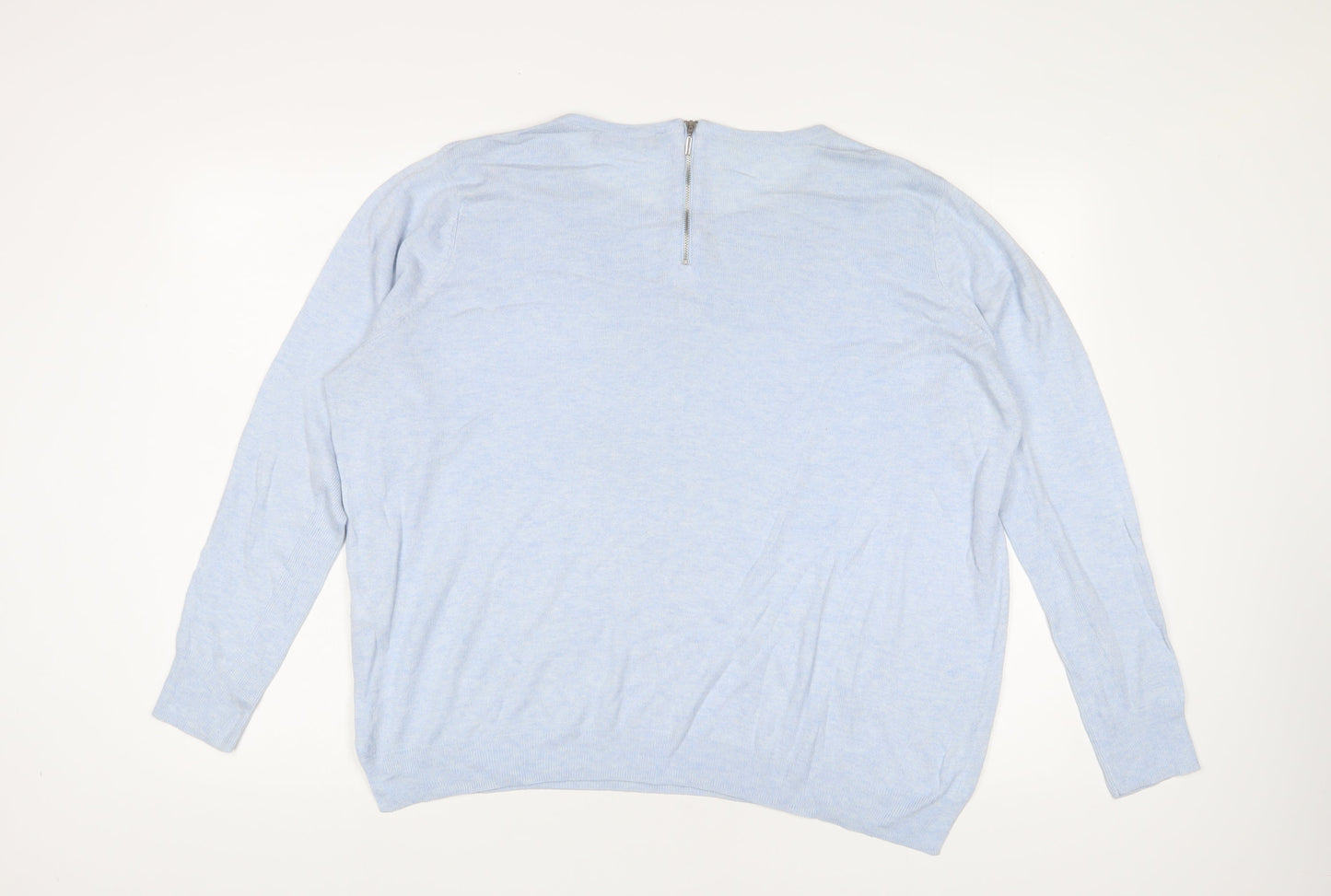 Womens UK Size 18 Marks and Spencer Blue Pullover Jumper