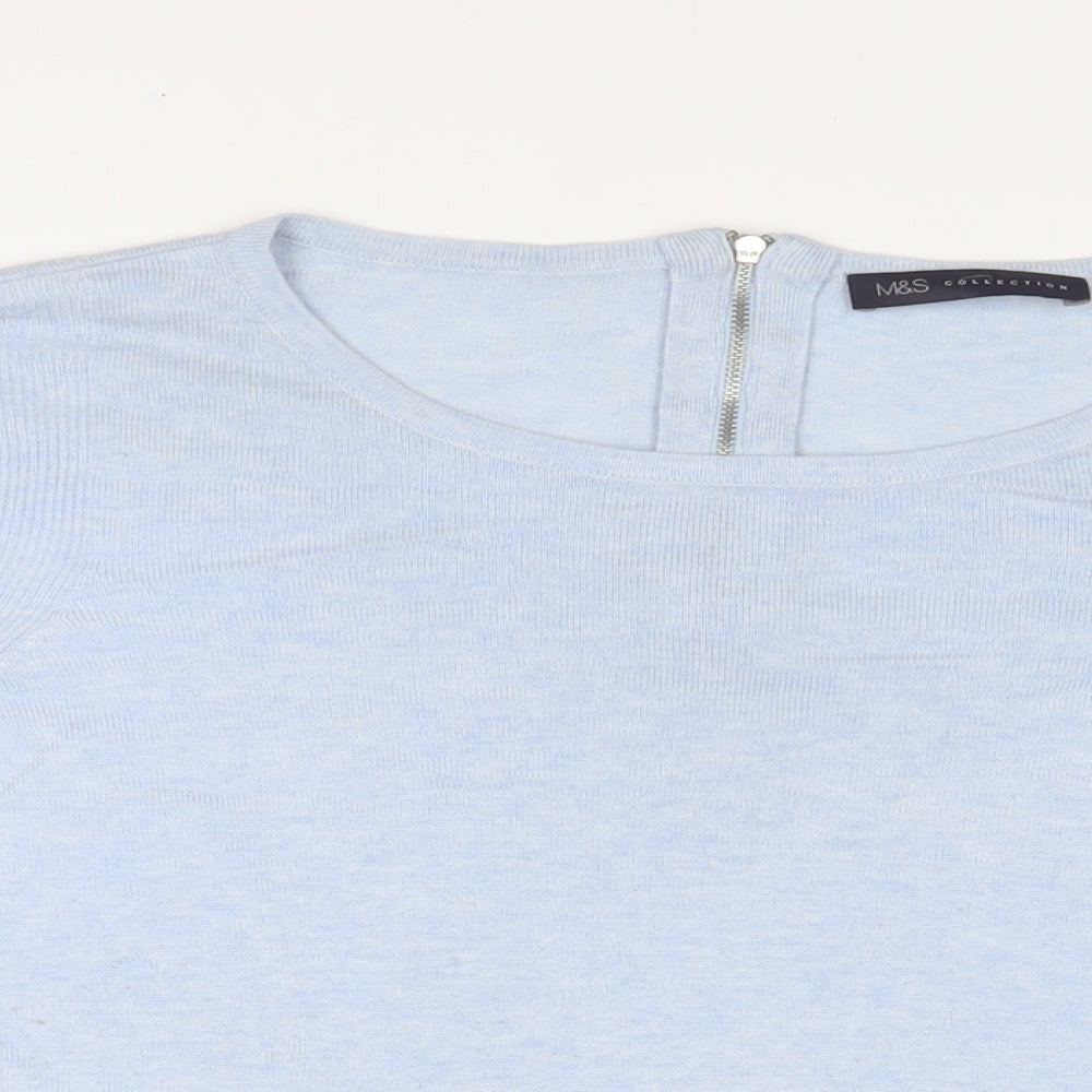 Womens UK Size 18 Marks and Spencer Blue Pullover Jumper
