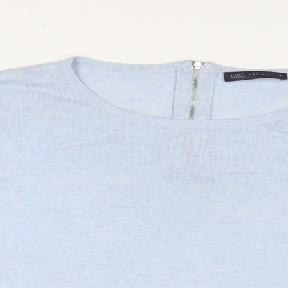 Womens UK Size 18 Marks and Spencer Blue Pullover Jumper