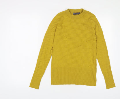 Womens UK Size 10 Marks and Spencer Yellow Pullover Jumper