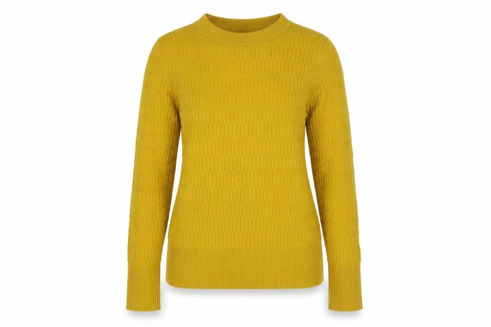 Womens UK Size 10 Marks and Spencer Yellow Pullover Jumper