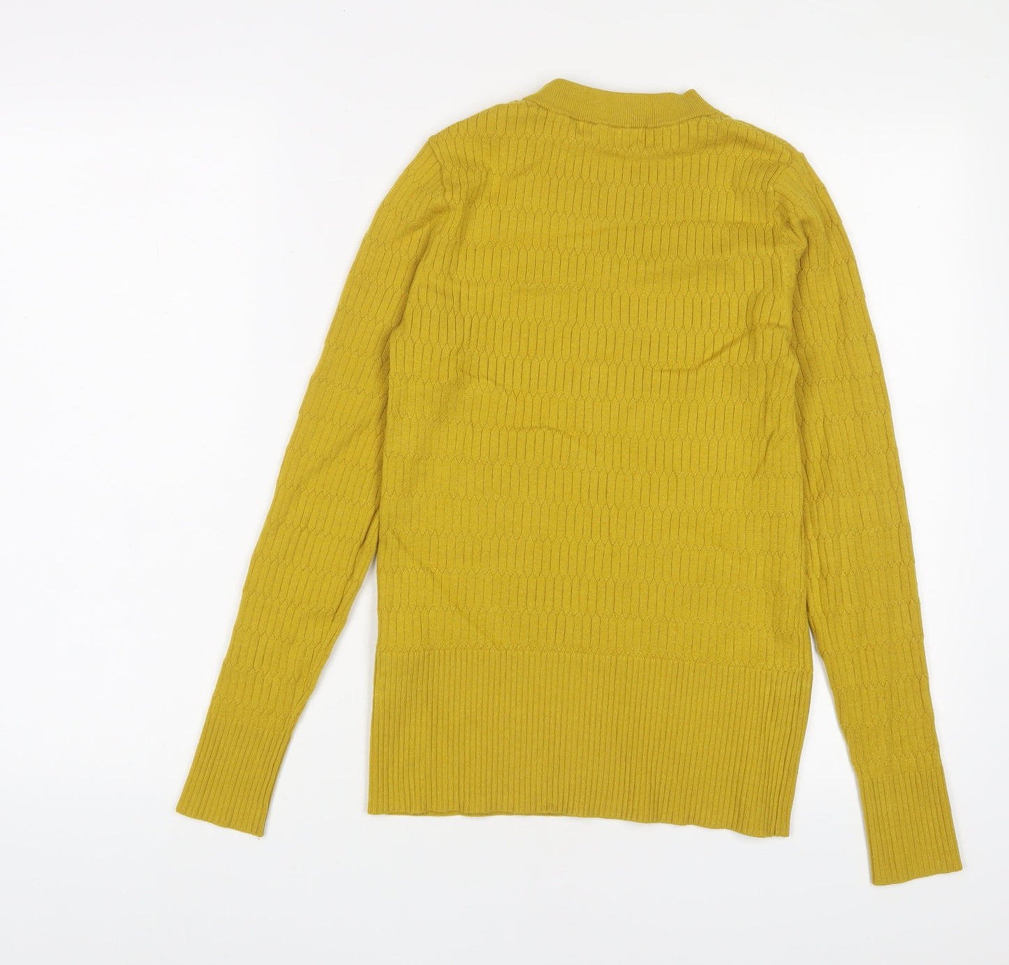 Womens UK Size 10 Marks and Spencer Yellow Pullover Jumper