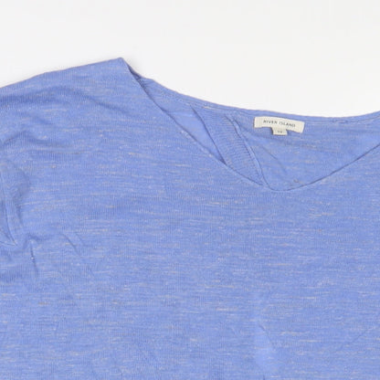 Womens UK Size 12 River Island Blue Pullover Jumper
