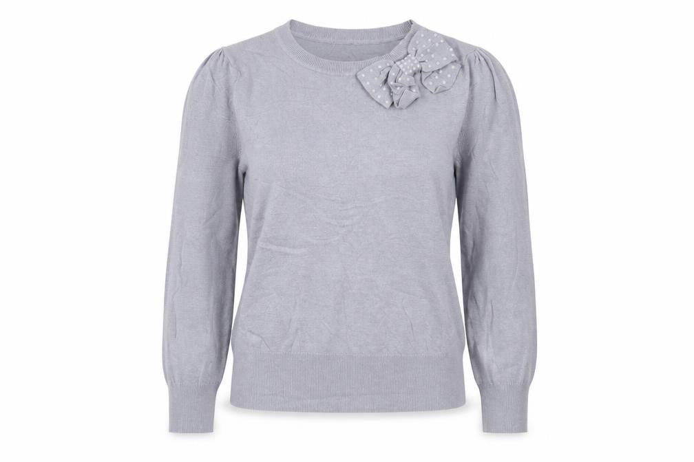 Womens UK Size S Oasis Grey Pullover Jumper