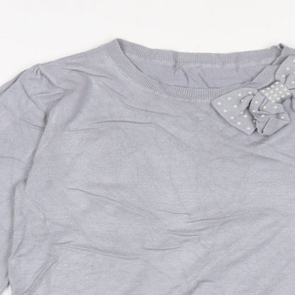 Womens UK Size S Oasis Grey Pullover Jumper