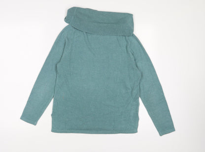 Womens UK Size 2 Marks and Spencer Blue Pullover Jumper