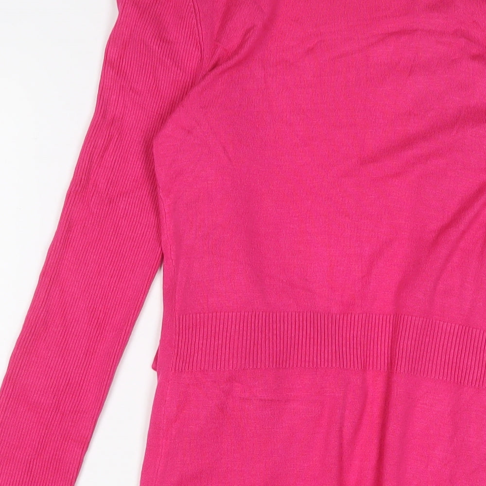 Womens UK Size XS Planet Pink Cardigan Jumper