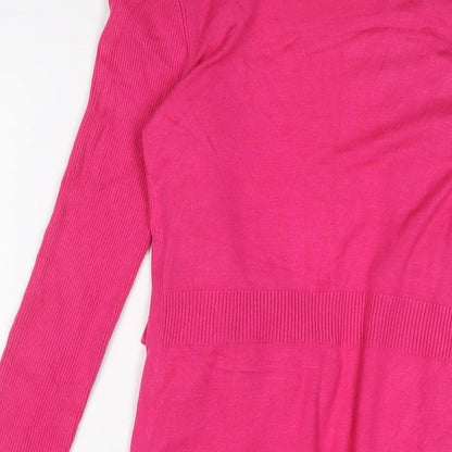 Womens UK Size XS Planet Pink Cardigan Jumper