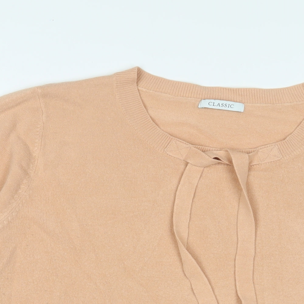 Womens UK Size 24 Marks and Spencer Beige Pullover Jumper