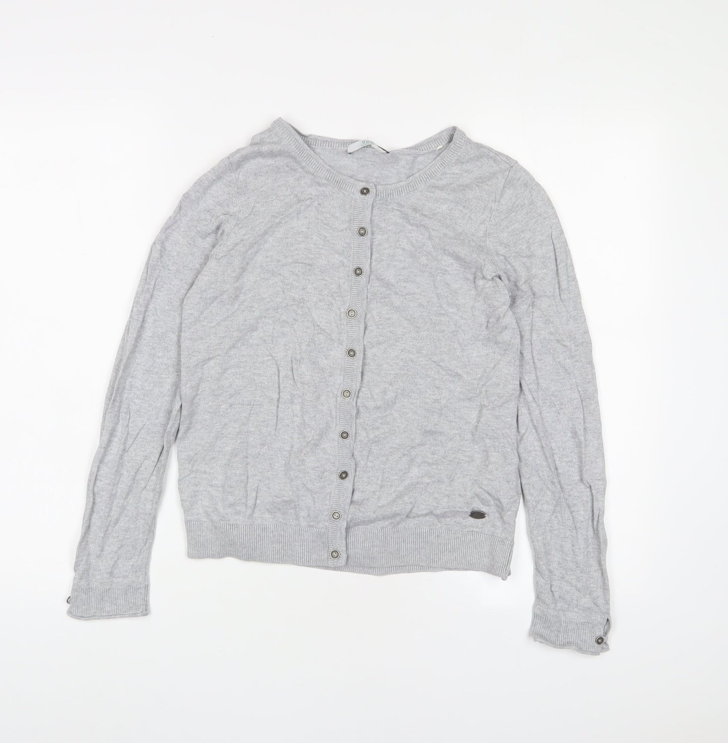 Womens UK Size S EDC Grey Cardigan Jumper