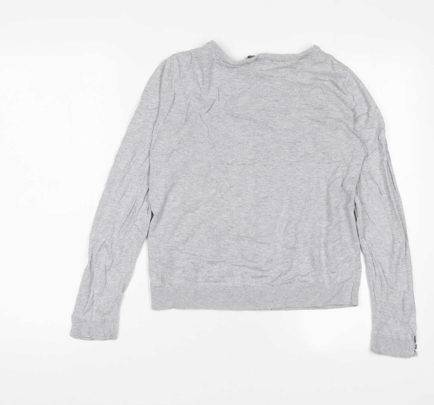 Womens UK Size S EDC Grey Cardigan Jumper