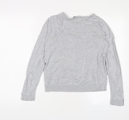 Womens UK Size S EDC Grey Cardigan Jumper