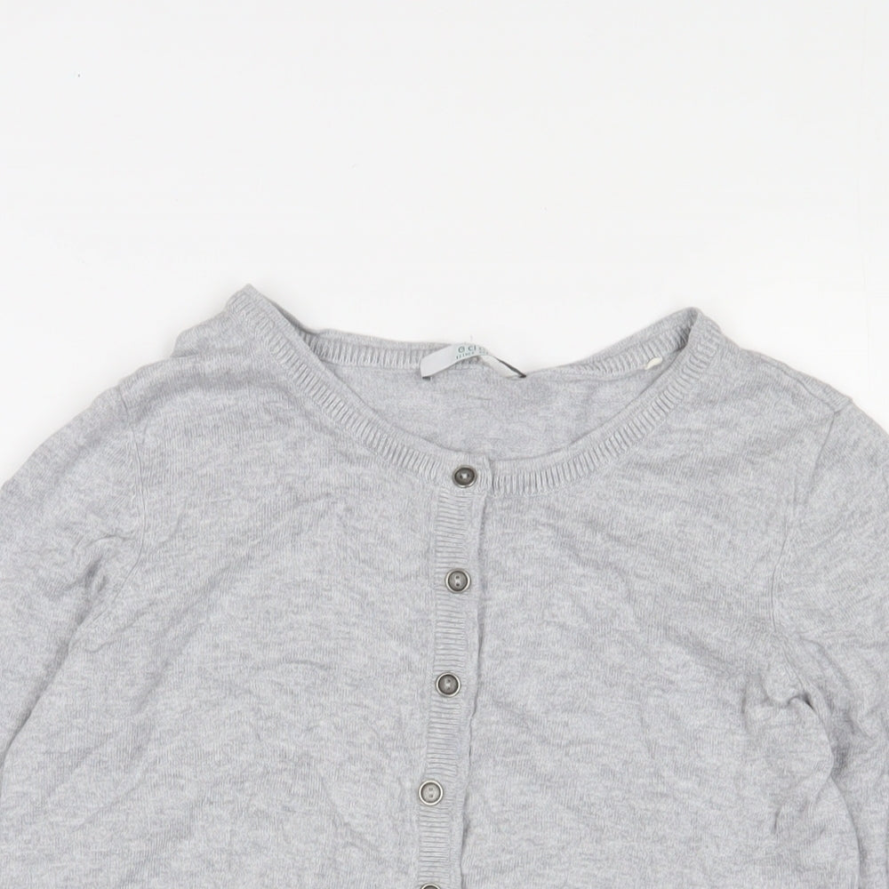 Womens UK Size S EDC Grey Cardigan Jumper