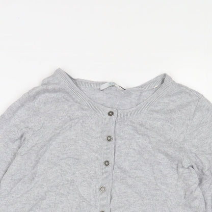 Womens UK Size S EDC Grey Cardigan Jumper