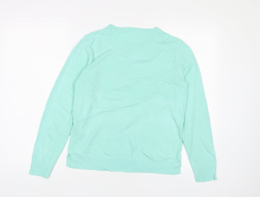 Womens UK Size 12 Marks and Spencer Blue Pullover Jumper