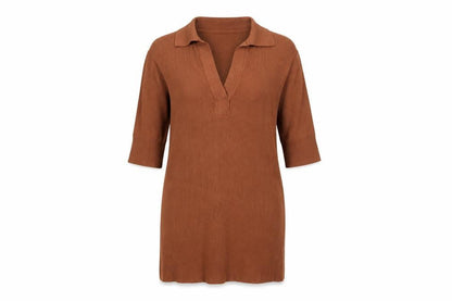 Womens UK Size 8 Marks and Spencer Brown Pullover Jumper