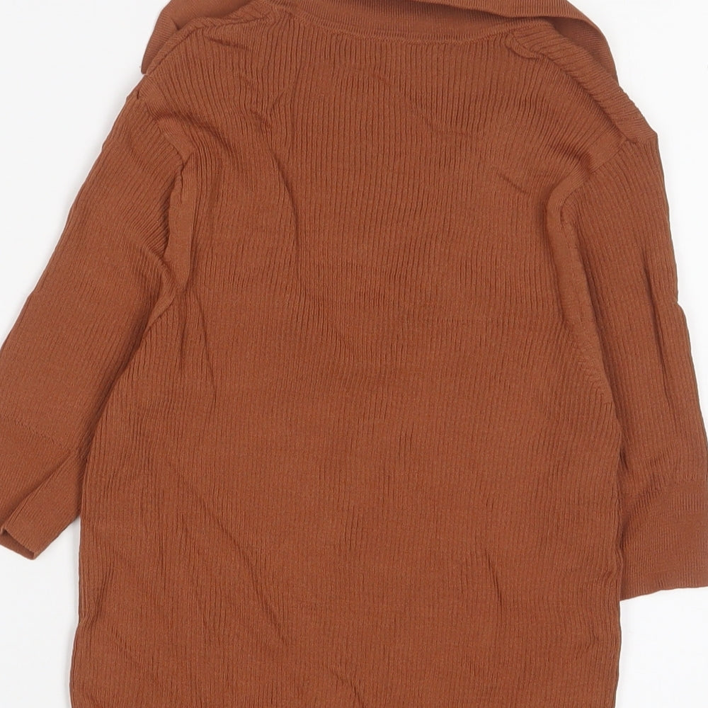 Womens UK Size 8 Marks and Spencer Brown Pullover Jumper