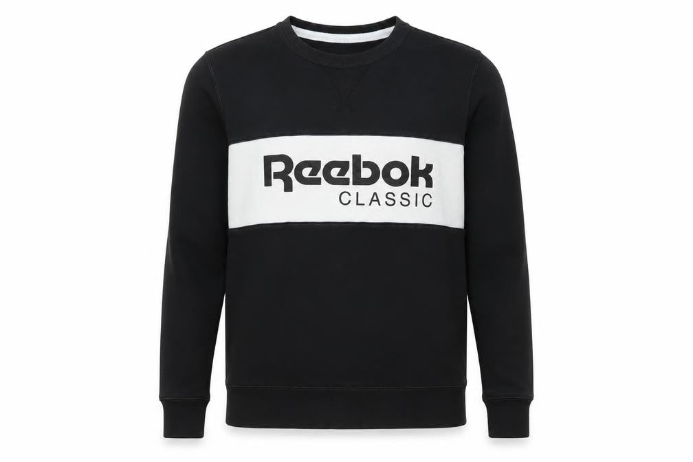 Mens UK Size S Reebok Black Pullover Sweatshirt