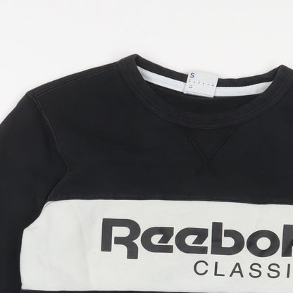 Mens UK Size S Reebok Black Pullover Sweatshirt