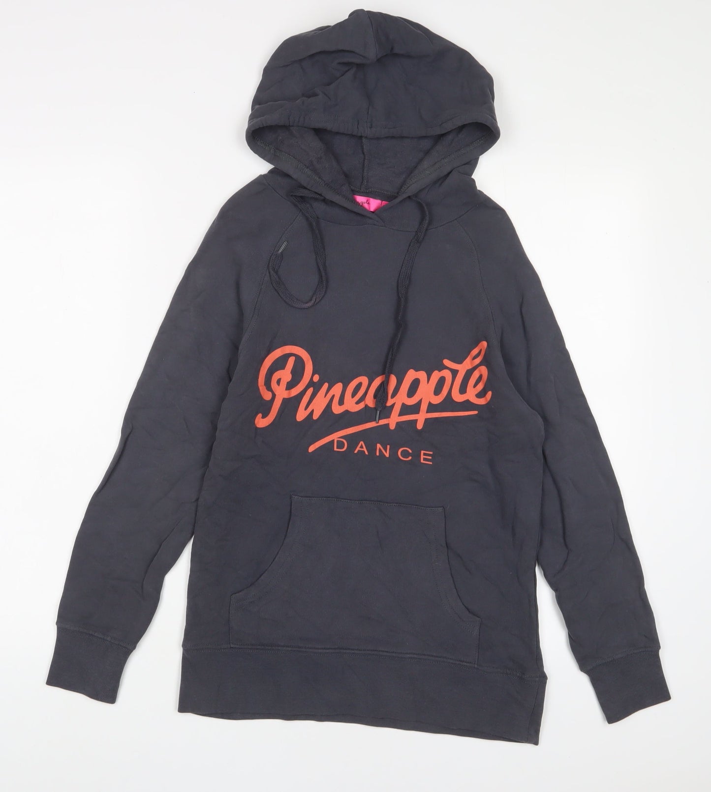 Pineapple Womens Grey Cotton Pullover Hoodie Size XS Pullover