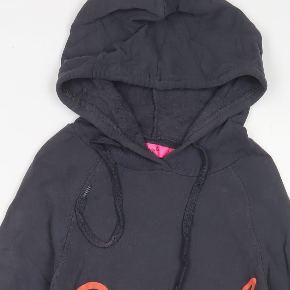 Pineapple Womens Grey Cotton Pullover Hoodie Size XS Pullover