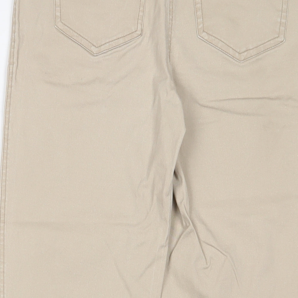 Womens UK Size 8 Papaya Regular Fit Straight Beige Jeans