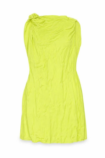 Zara Womens Green Viscose A-Line Size S Crew Neck Pullover