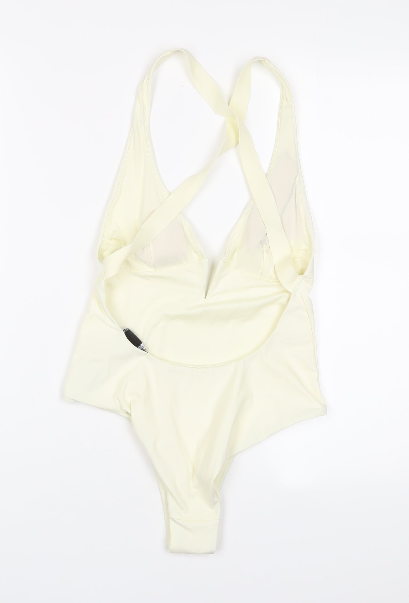 Zara Womens Beige Polyamide Bodysuit One-Piece Size S Pullover