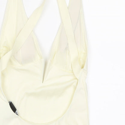 Zara Womens Beige Polyamide Bodysuit One-Piece Size S Pullover