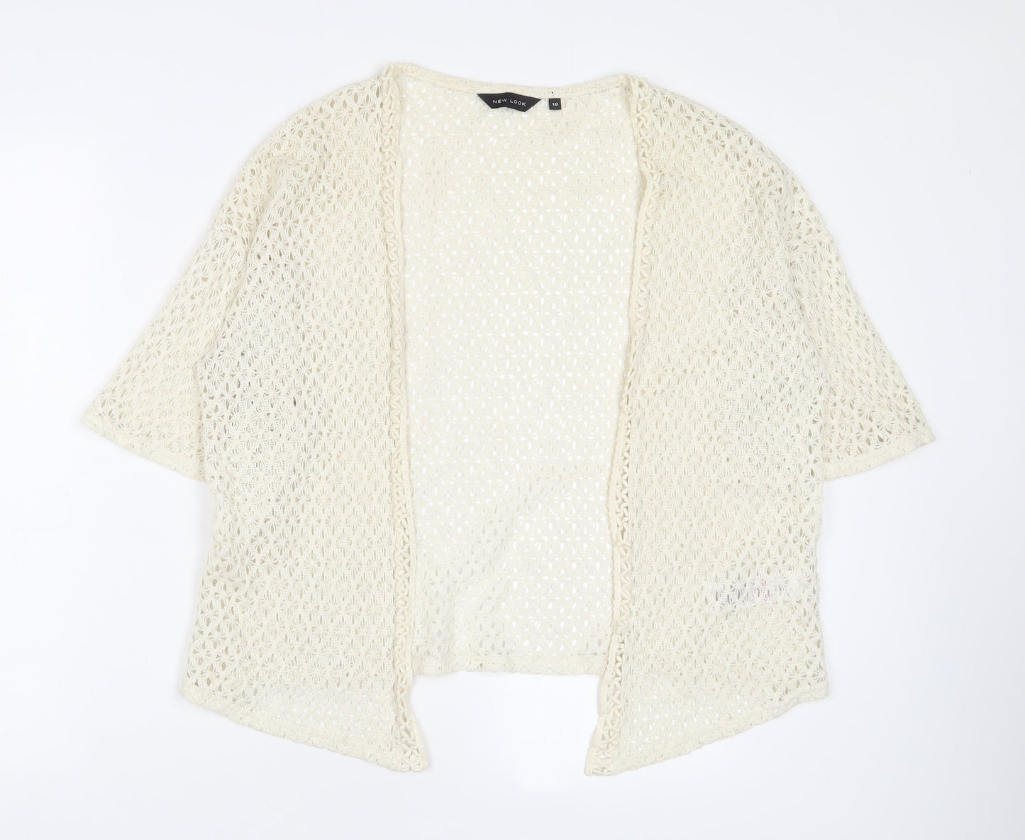 Womens UK Size 10 New Look Beige Cardigan Jumper