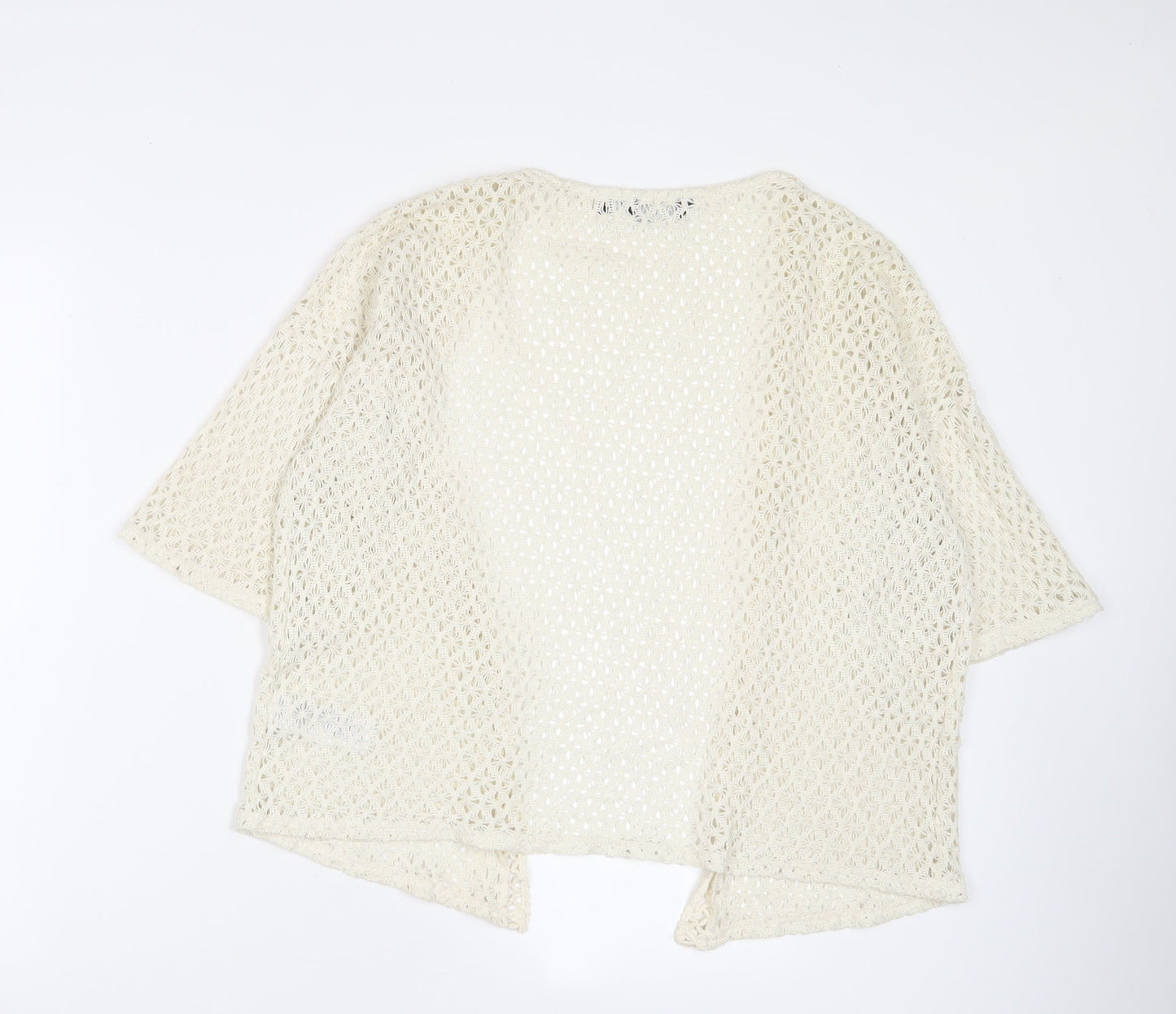 Womens UK Size 10 New Look Beige Cardigan Jumper