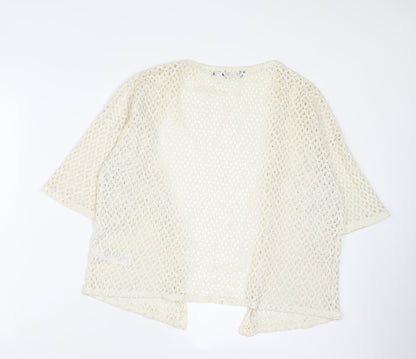 Womens UK Size 10 New Look Beige Cardigan Jumper