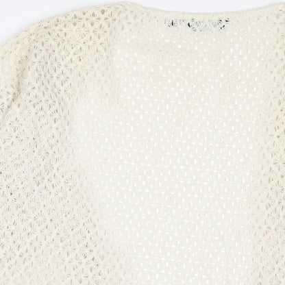 Womens UK Size 10 New Look Beige Cardigan Jumper